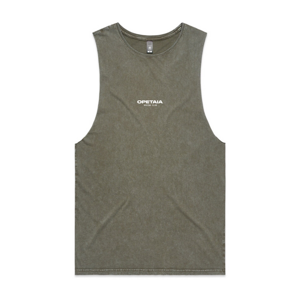 Stone Wash Muscle Singlet
